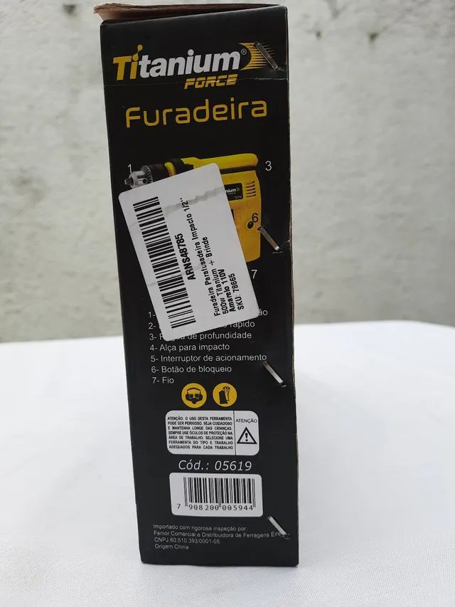 Furadeira de impacto 500w, nova na embalagem  - Foto 3