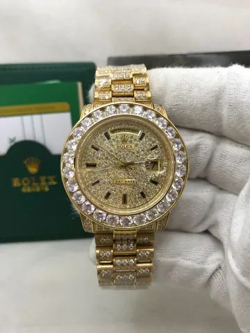 Relogio Rolex Cravejado - Foto 4