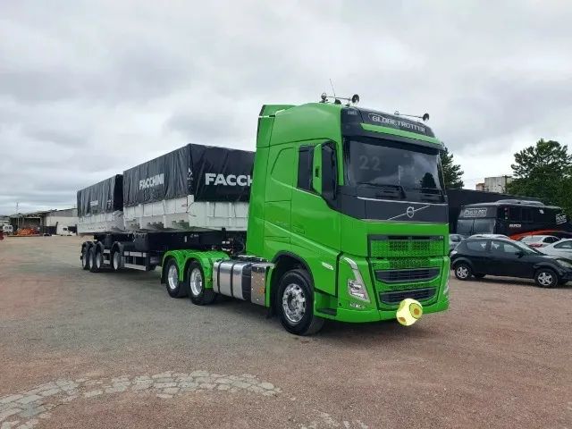 Volvo Fh 540 Globetrotter 2022 + Basculante 4º Eixo Franchini 52m³