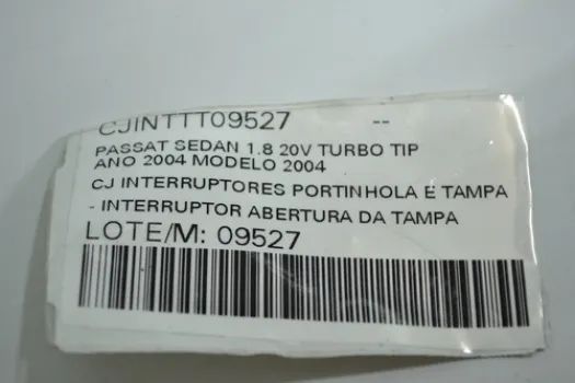 Moldura Botão Interruptor Abertura Vw Passat 2004 Original - Foto 5