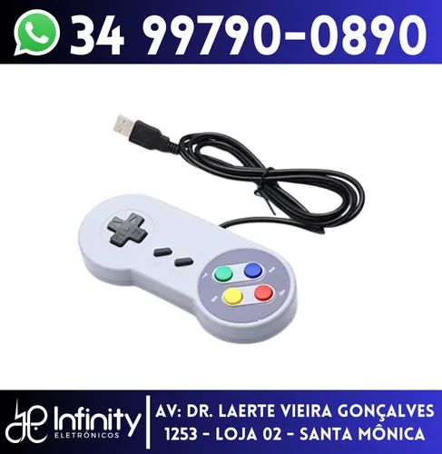 Controle USB de Computador Super Nintendo