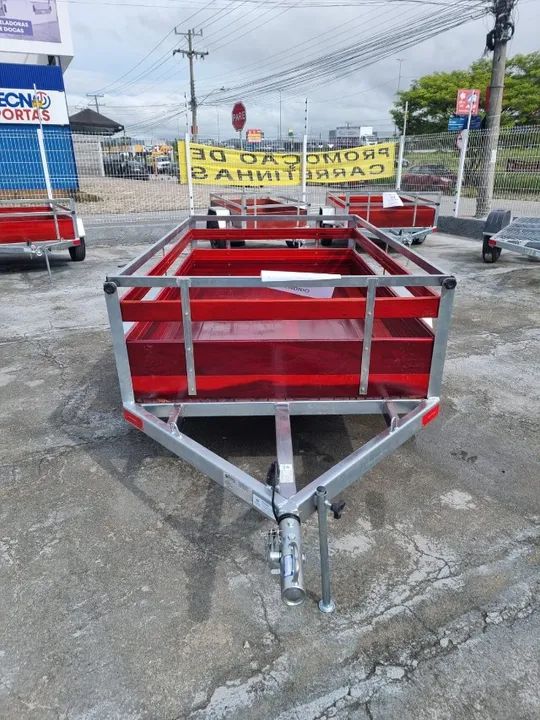 CARRETINHA CARGA REBOQUE 220X130 A PRONTA ENTREGA - Foto 3