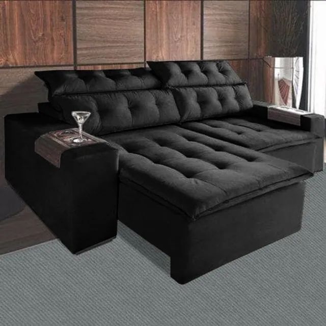 sala sofa retratil e reclinavel 4 lugares - Foto 4