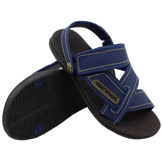 Sandália Masculina Infantil Menino Danper Marinho Papete - Foto 2