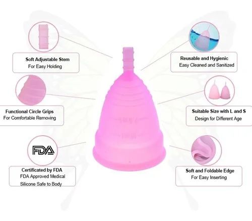 Coletor Mestrual Cup Pink - Foto 2
