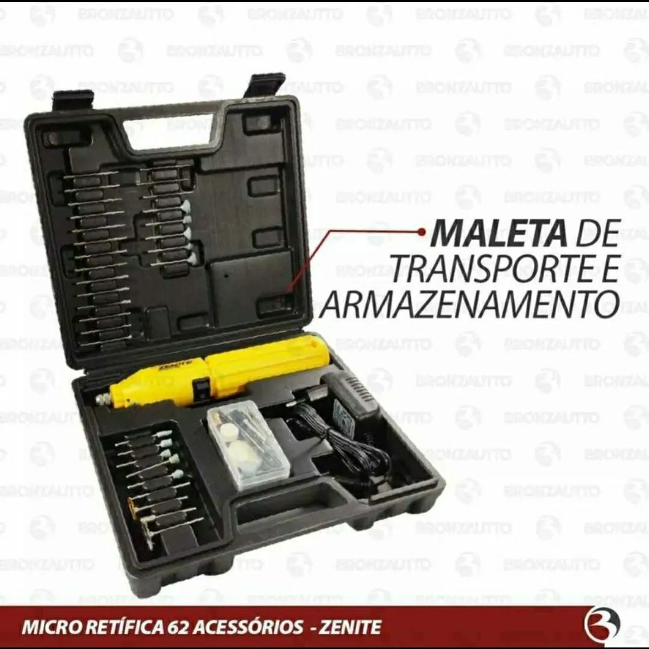 MICRO RETIFICA BIVOLT COM 62 ACESSORIOS e MALETA - PRONTA ENTREGA - Foto 3