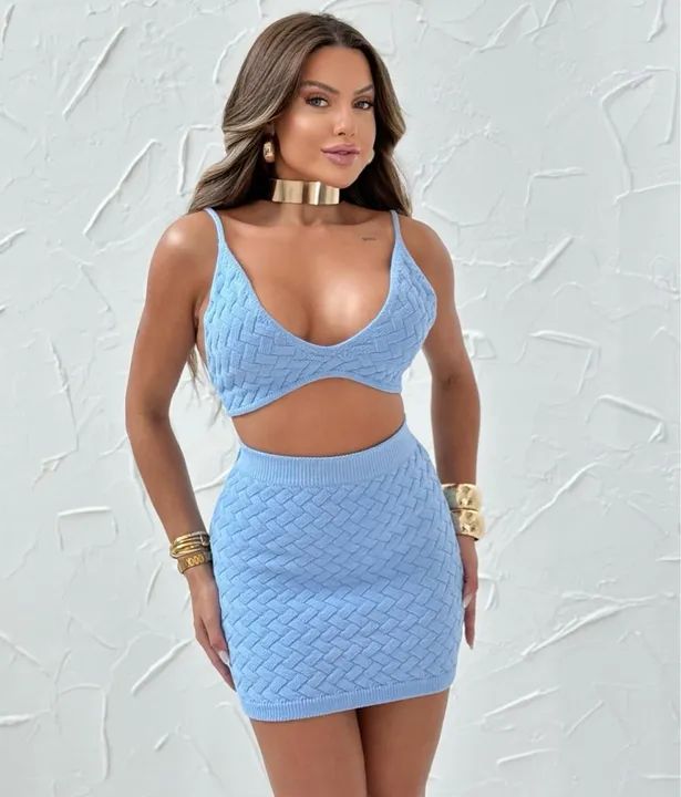 Conjunto tricot modal 