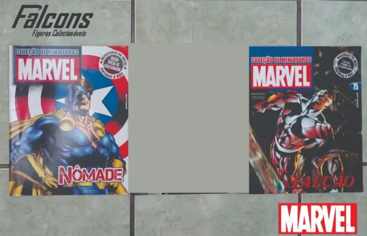 Lote Coleção Miniaturas Marvel Eaglemoss Capitão América - 3 peças - Foto 6