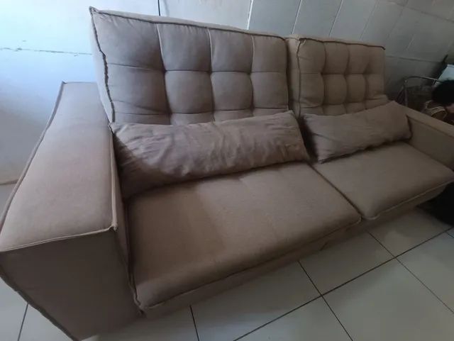 Sofá retrátil e reclinável 4 lugares  - Foto 4