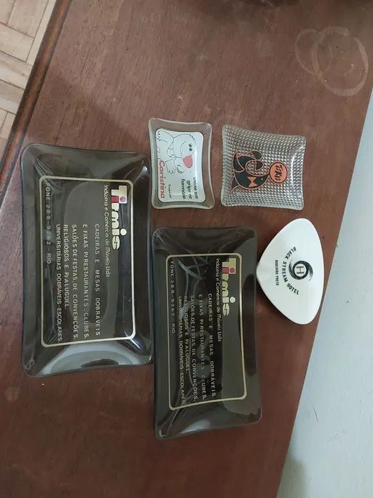 Conjunto de cinzeiros de marcas antigas - Foto 5