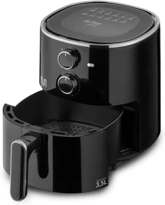 Fritadeira Air Fryer Multilaser CE198, 3,5L, 1500W, preto, 110V - (NOVO) - Foto 2