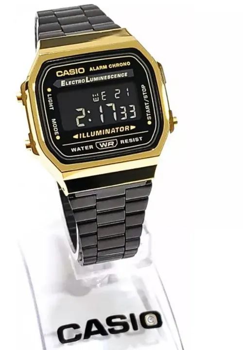 Relógio CASIO VINTAGE A168WEGB-1BDF - Foto 2