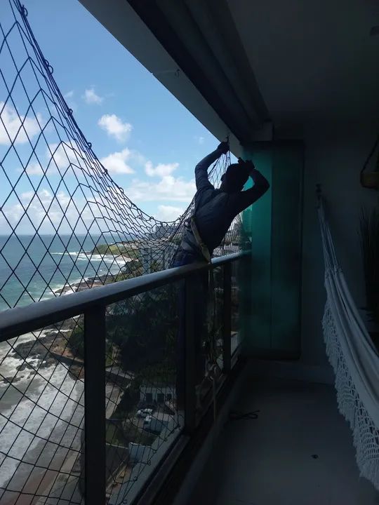 Rede de proteção para crianças e pets 