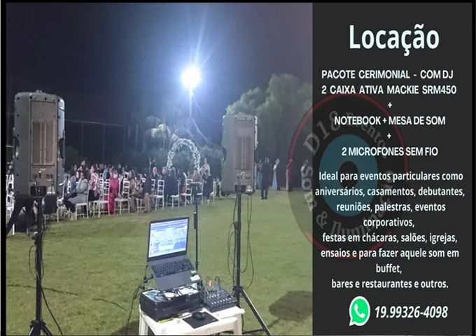 Aluguel de equipamento de som, Caixa ativa, Projetor e Telão para Igreja e Eventos - Foto 4