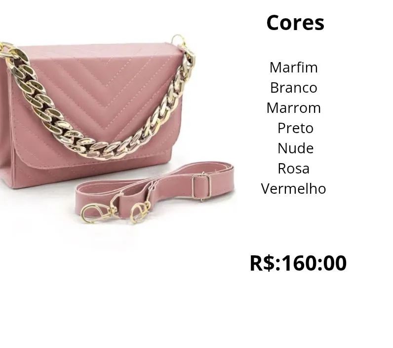 Bolsa Kit 3 Peças Rosa - Foto 3