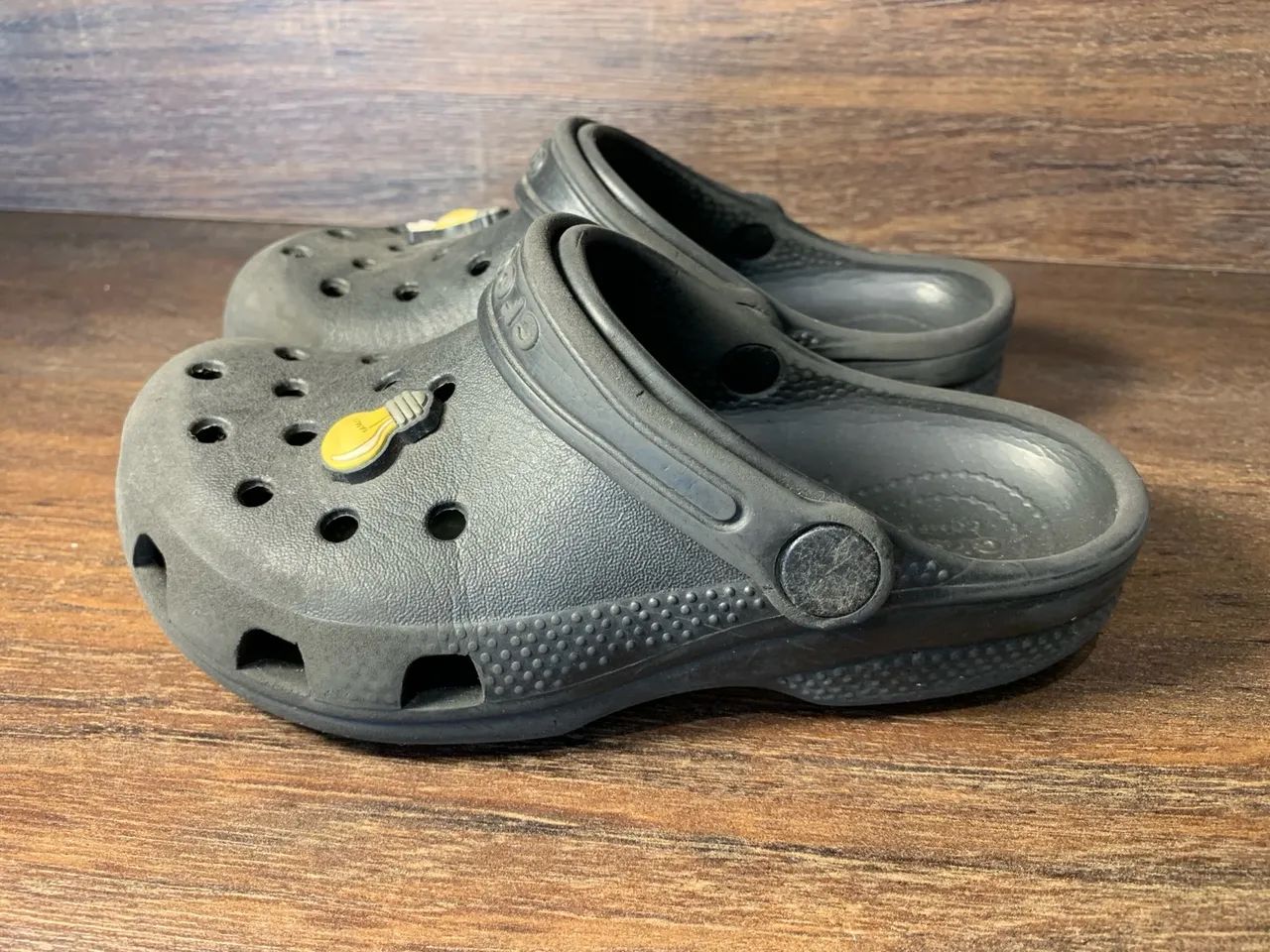 Crocs Infantil Preto Unissex Tamanho 12 - Foto 3