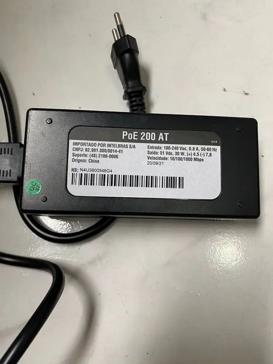 Injetor Conversor Intelbras PoE Ativo Gigabit Ethernet - PoE 200 AT - Foto 2