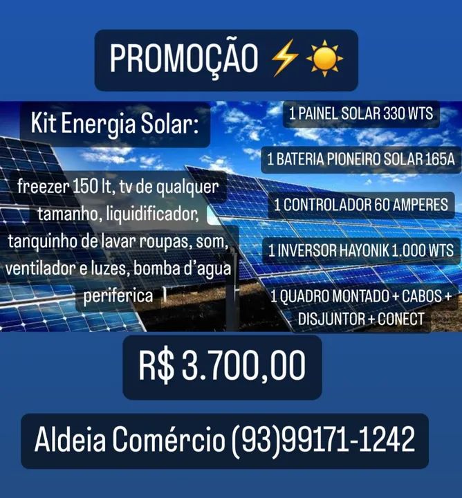 Promoção Kits Solares Off Grid  - Foto 5