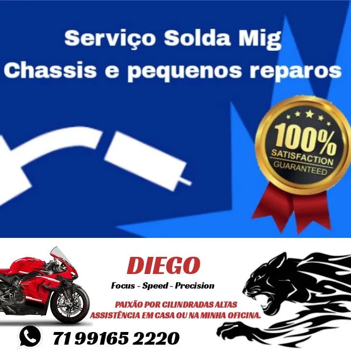 Solda MIG em Moto - Reparos em Chassi e Suportes