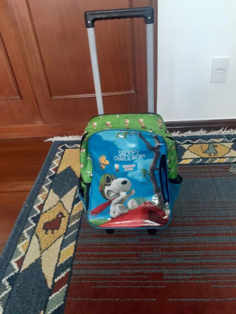 Mochila de rodinhas Snoopy Charlie Brown - Foto 2