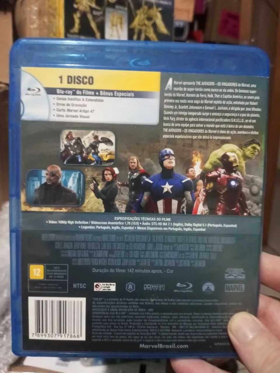 Os Vingadores Marvel Blu Ray original avengers - Foto 3