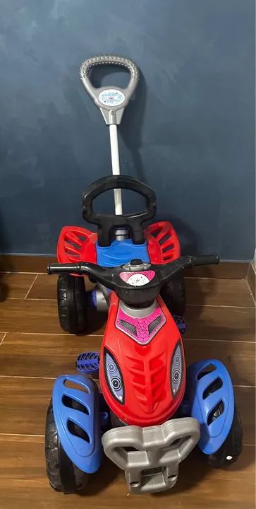 Quadriciclo Infantil com Empurrador - Diversão e Segurança! - Foto 2