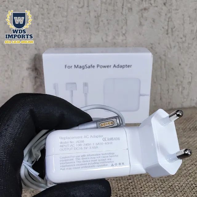 Fonte Carregador Compatível MacBook 60W MagSafe M1