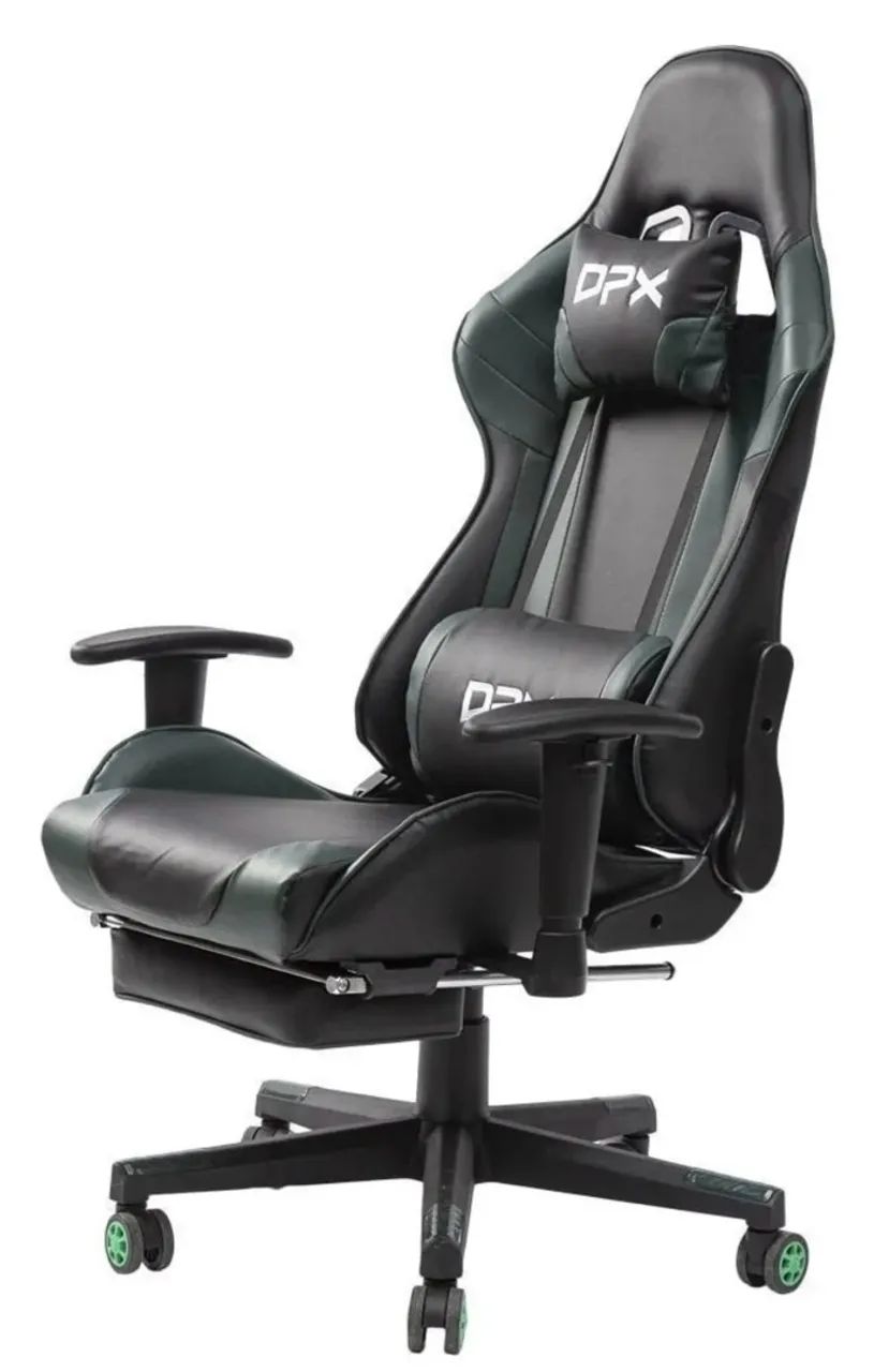Cadeira Gamer DPX Preta e Verde - Foto 5