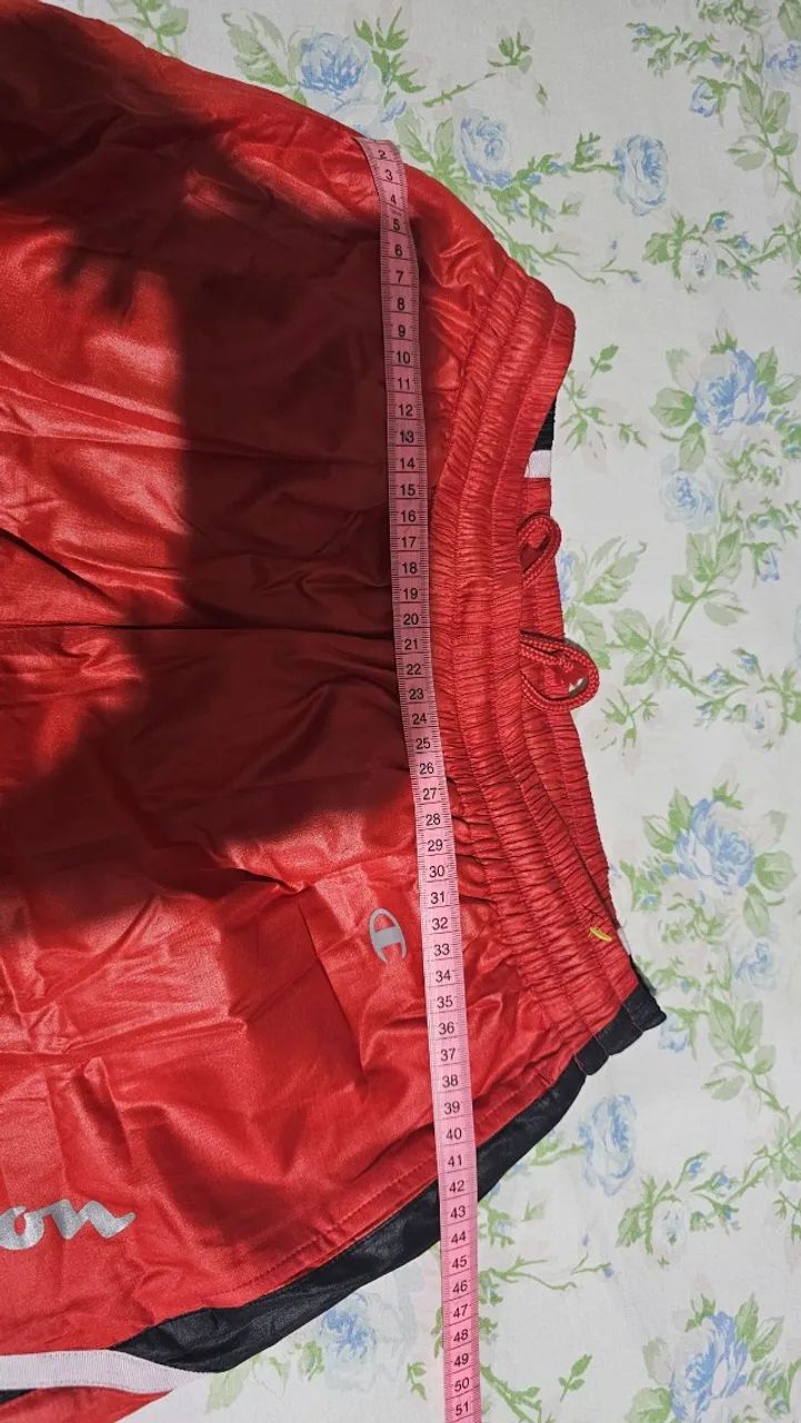 Calça Térmica Original Champion Vermelha e preta - Foto 3