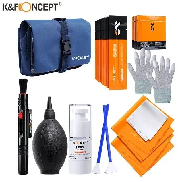 Kit de Limpeza de Câmeras e Lentes - K&F Concept (kit completo)