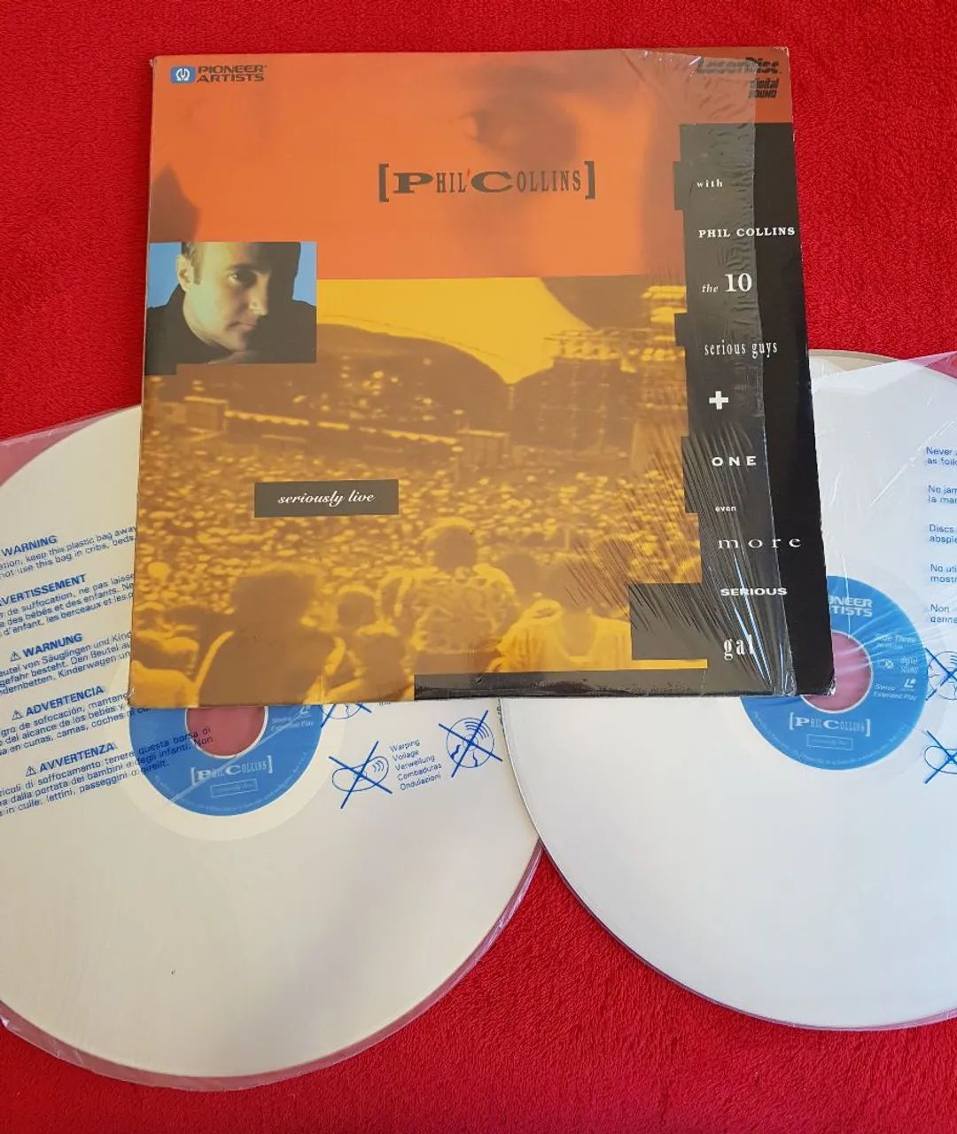 LD Laser Disc duplo - Phil Collins - Seriously Live - Foto 4