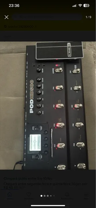 Pedal de Guitarra Line 6 POD HD500