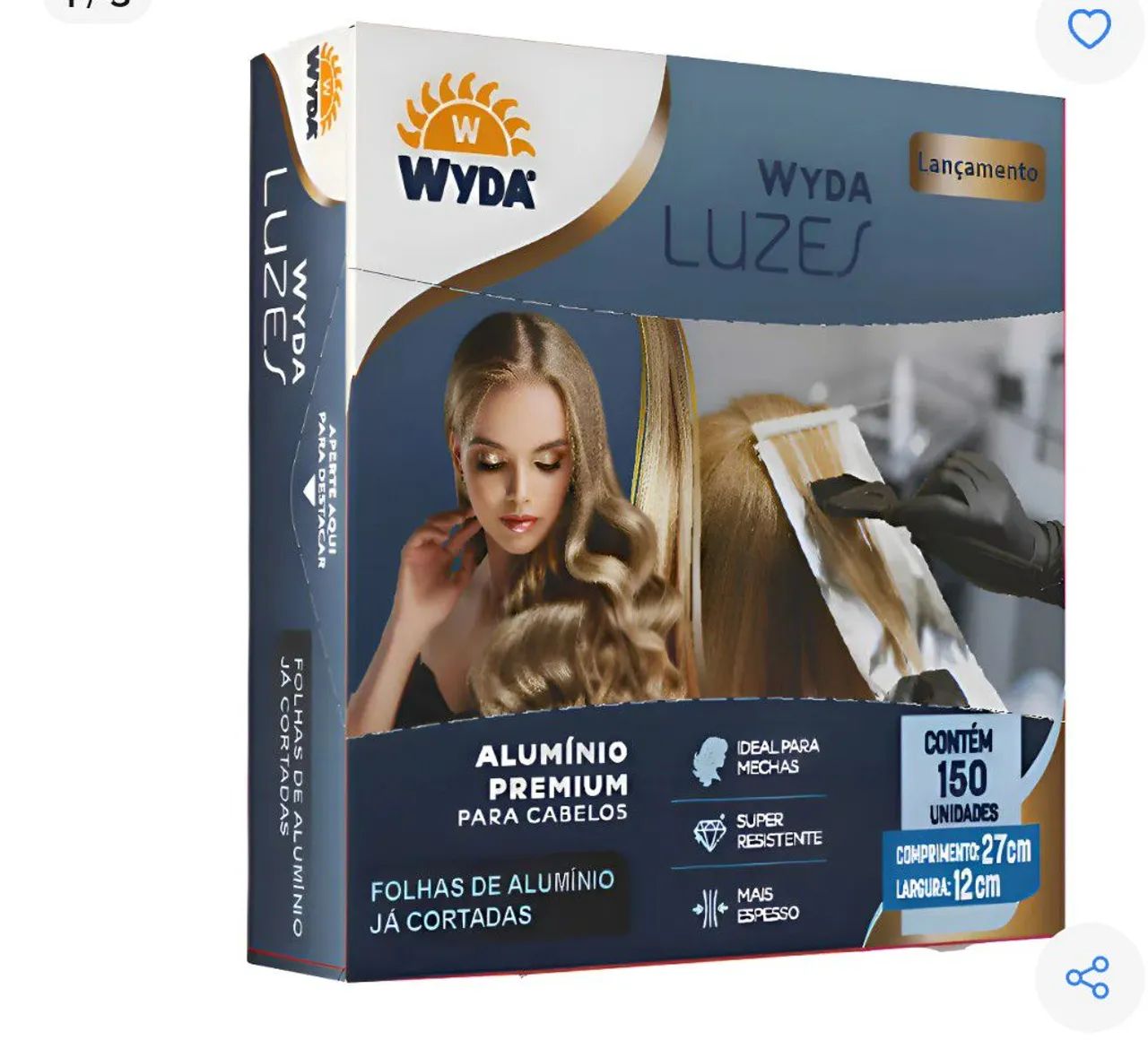 Alumínio para mechas cortado 