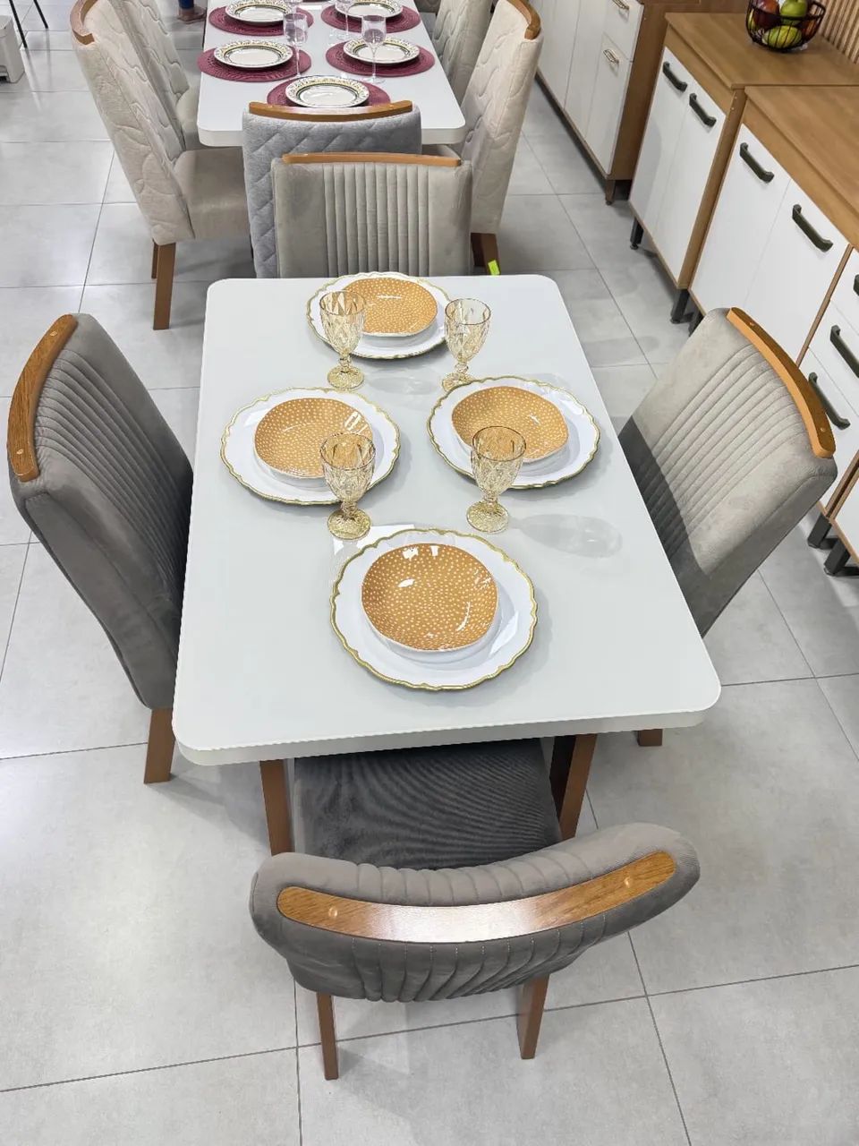 Mesa com 4 cadeiras firenze promoção 