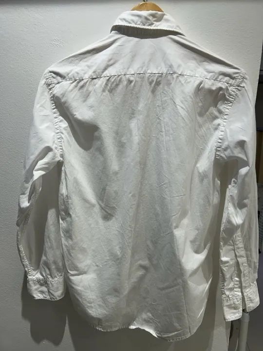 Camisa Brooksfield branca manga comprida tamanho 10 - Foto 3