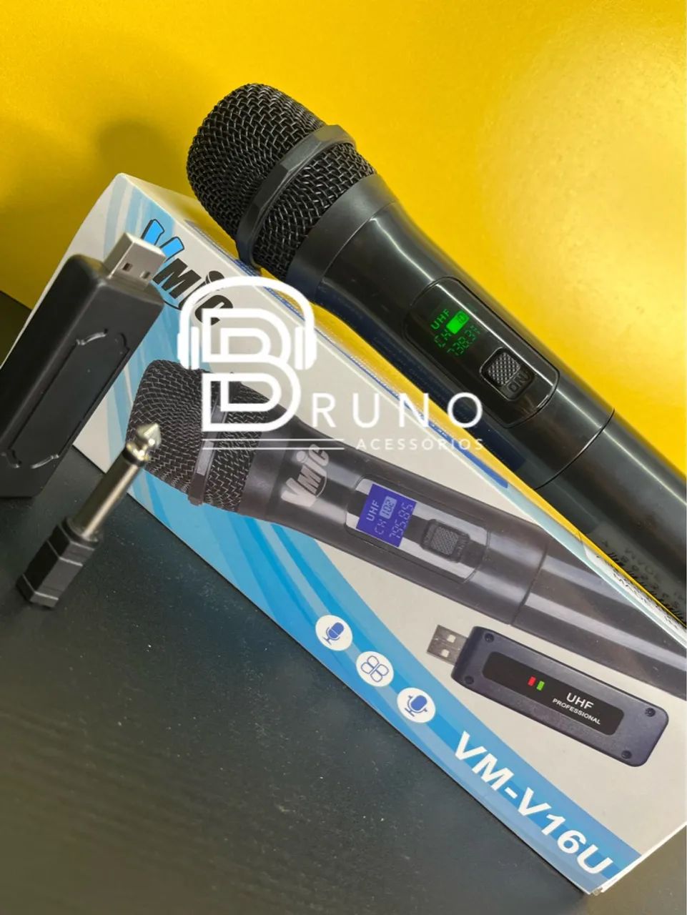 Microfone sem fio USB wireless  - Foto 4