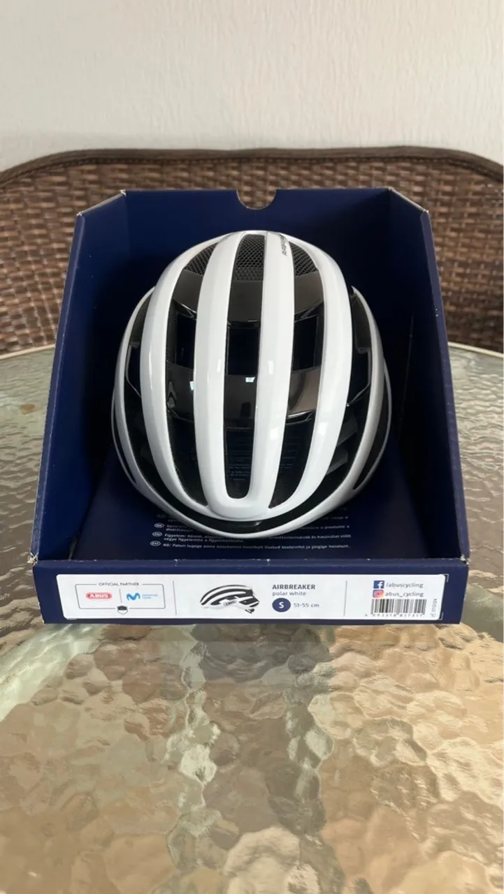 Capacete ABUS AirBreaker Polar White - Tamanho S