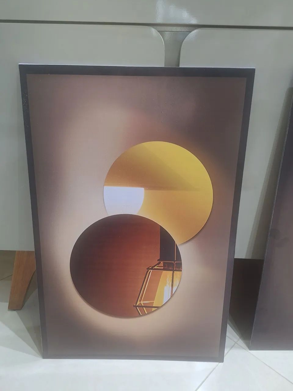 Quadro adesivas com pintura abstrata 40cm x 60cm  - Foto 4