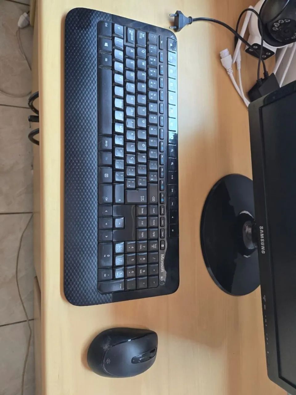 Kit mouse e teclado Microsoft aceito troca passo cartao