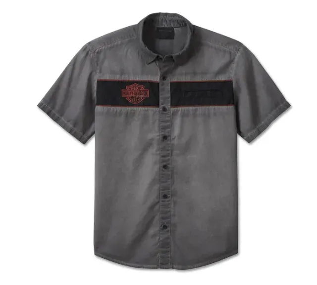 Harley Davidson Camisa Men's Iron Bond Cinza Original Nova