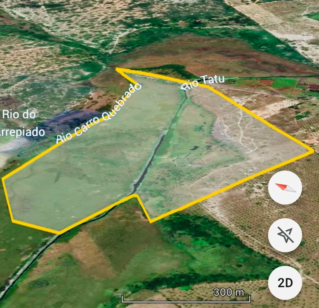 Excelente área com 1,37 km de rio RN