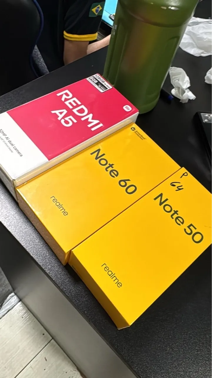 Redmi A5 e Realme Note 50/60 Lacrados