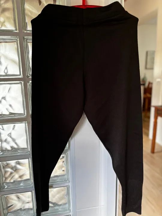 Calça de lã  Feminina Preta TAM M - Foto 2
