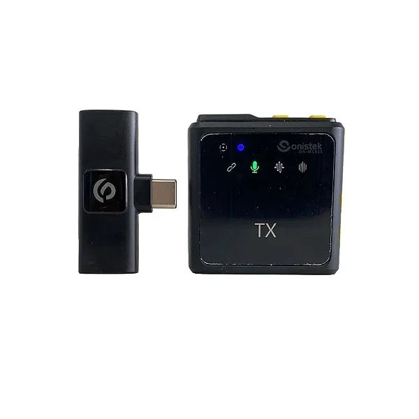 Microfone Lapela Sem Fio Para Android Tipo C Profissional - Onistek  - Foto 3