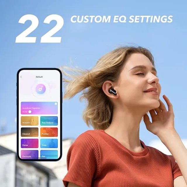 Fone de ouvido Anker Soundcore Life P2 Mini, drivers de 10 mm com graves grandes, equaliza - Foto 5