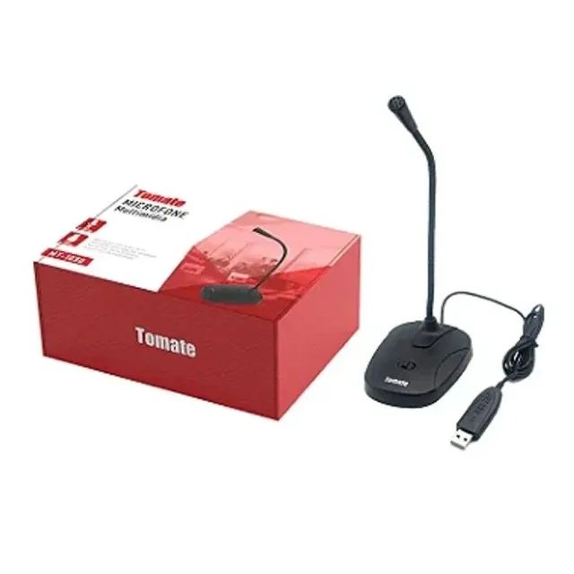 Microfone Multimídia de Mesa Tomate MT-1050 Loja Coimbra COmputadores Entregamos  - Foto 4