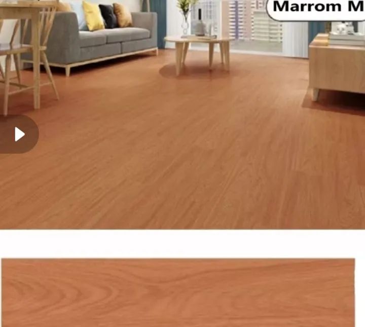 Piso vinílico auto adesivo Marrom - Novo