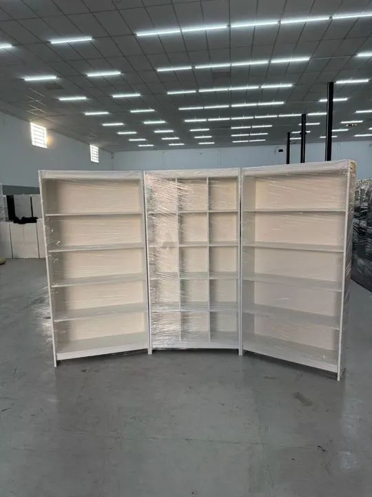 Conjunto de 3 prateleiras para loja MDF 