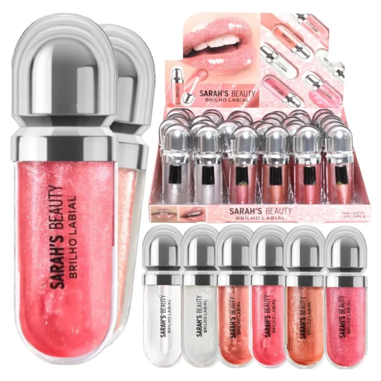 Brilho Labial Sarah's Beauty - Cores Vibrantes! ?