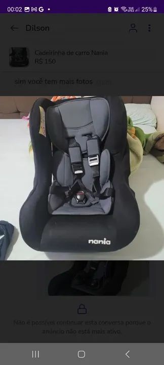 Cadeirinha de Carro Nania